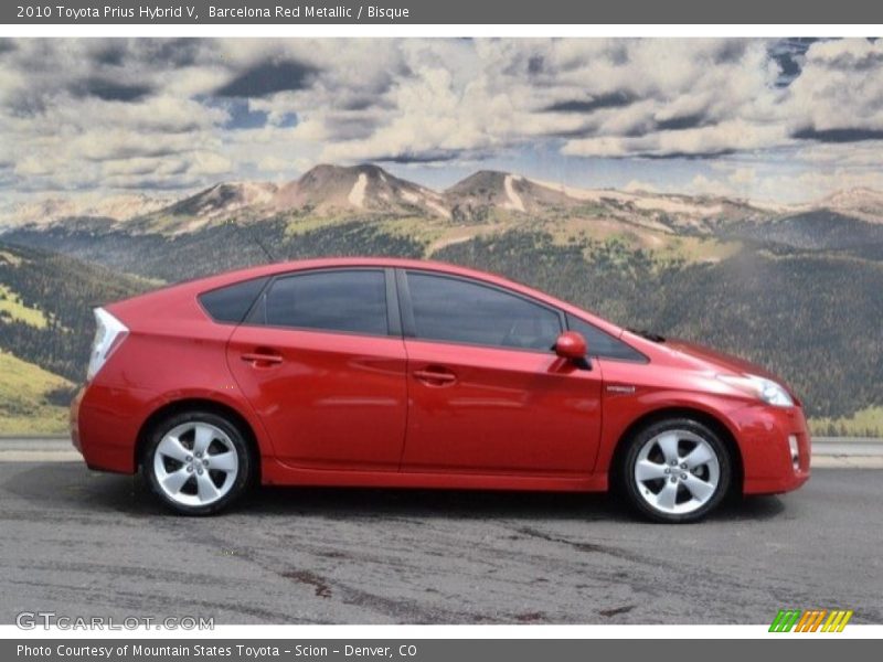 Barcelona Red Metallic / Bisque 2010 Toyota Prius Hybrid V