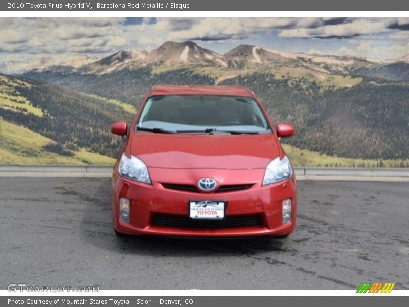 Barcelona Red Metallic / Bisque 2010 Toyota Prius Hybrid V