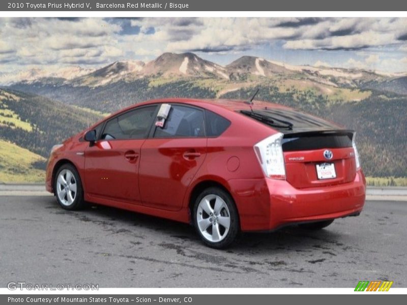 Barcelona Red Metallic / Bisque 2010 Toyota Prius Hybrid V