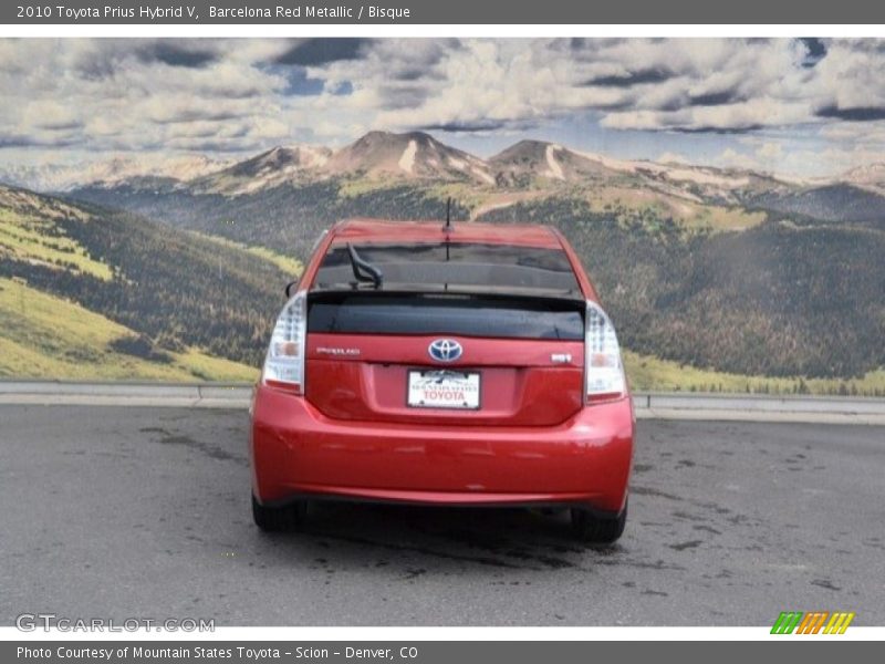 Barcelona Red Metallic / Bisque 2010 Toyota Prius Hybrid V