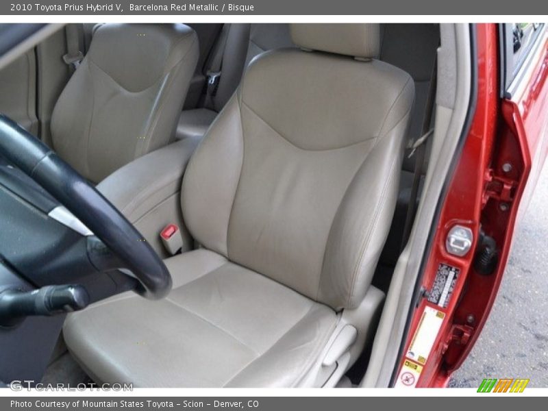 Barcelona Red Metallic / Bisque 2010 Toyota Prius Hybrid V