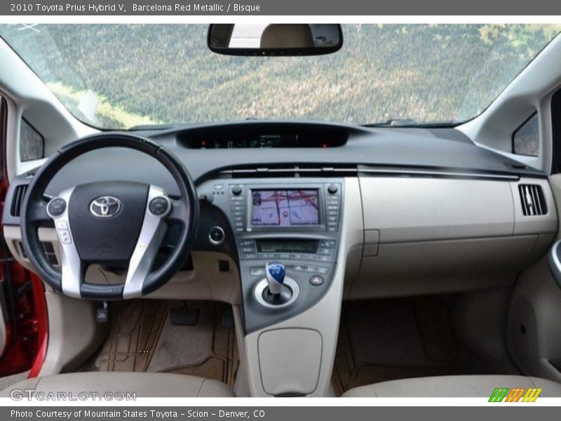 Barcelona Red Metallic / Bisque 2010 Toyota Prius Hybrid V