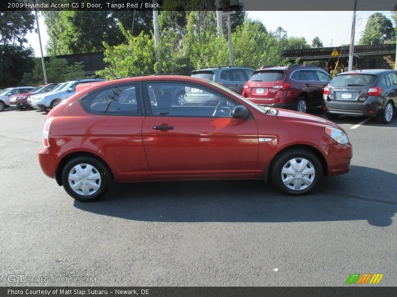 Tango Red / Black 2009 Hyundai Accent GS 3 Door