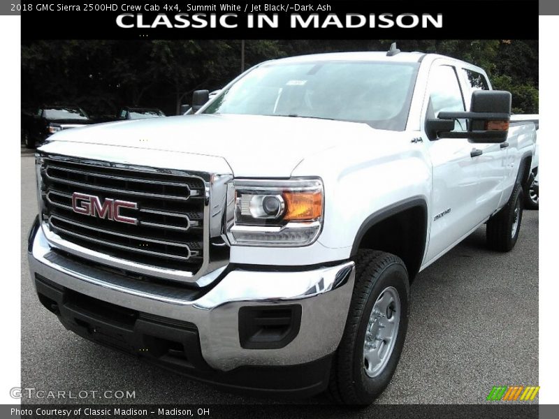 Summit White / Jet Black/­Dark Ash 2018 GMC Sierra 2500HD Crew Cab 4x4