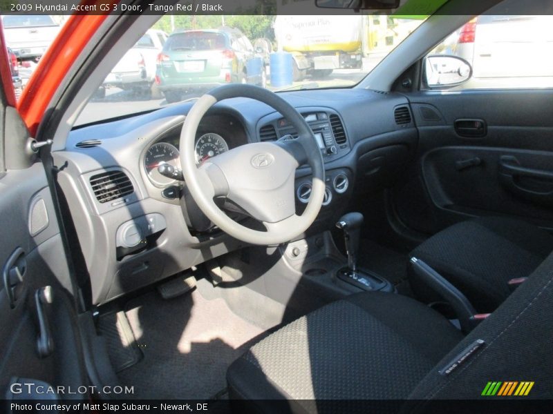 Tango Red / Black 2009 Hyundai Accent GS 3 Door