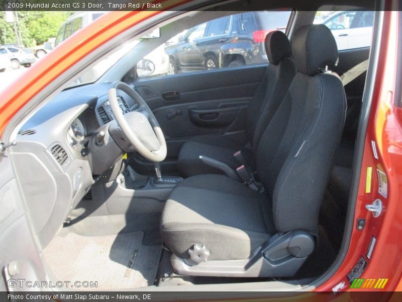 Tango Red / Black 2009 Hyundai Accent GS 3 Door