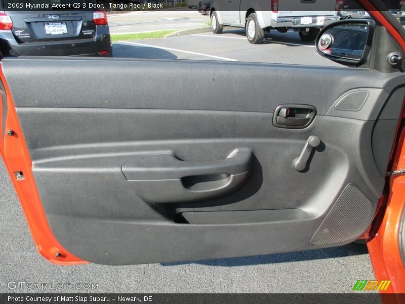 Tango Red / Black 2009 Hyundai Accent GS 3 Door