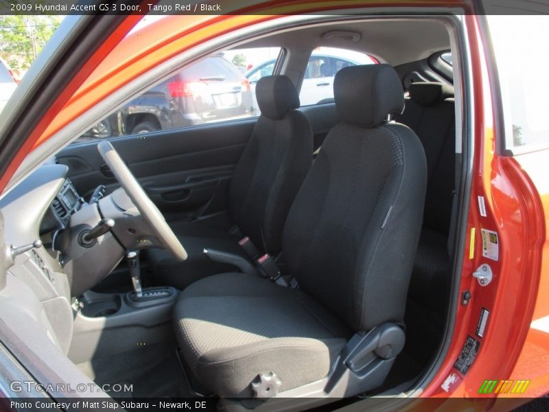 Tango Red / Black 2009 Hyundai Accent GS 3 Door