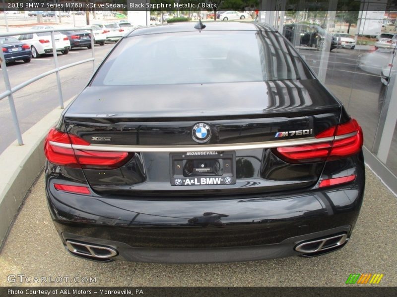 Black Sapphire Metallic / Black 2018 BMW 7 Series M760i xDrive Sedan