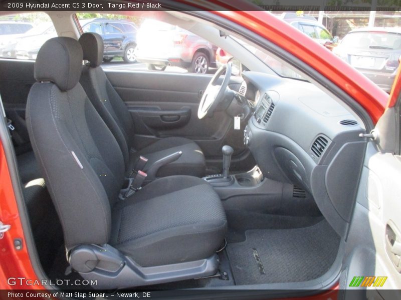 Tango Red / Black 2009 Hyundai Accent GS 3 Door