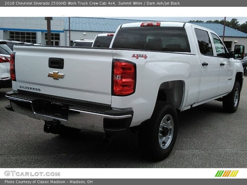 Summit White / Dark Ash/Jet Black 2018 Chevrolet Silverado 2500HD Work Truck Crew Cab 4x4