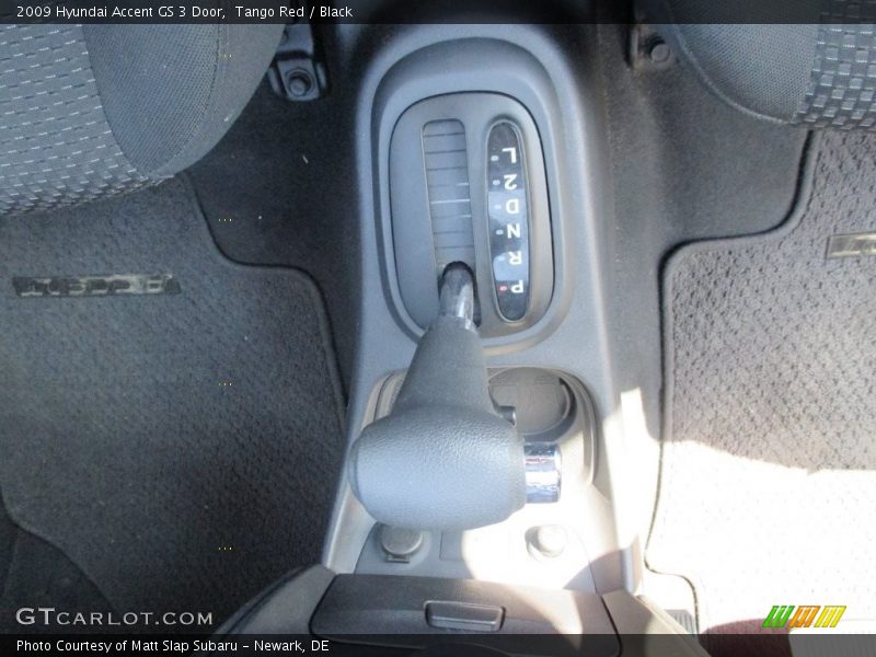 Tango Red / Black 2009 Hyundai Accent GS 3 Door