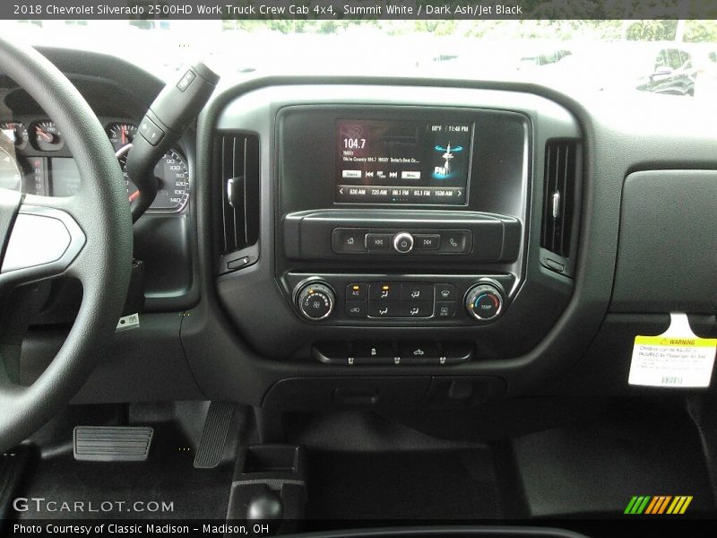 Summit White / Dark Ash/Jet Black 2018 Chevrolet Silverado 2500HD Work Truck Crew Cab 4x4