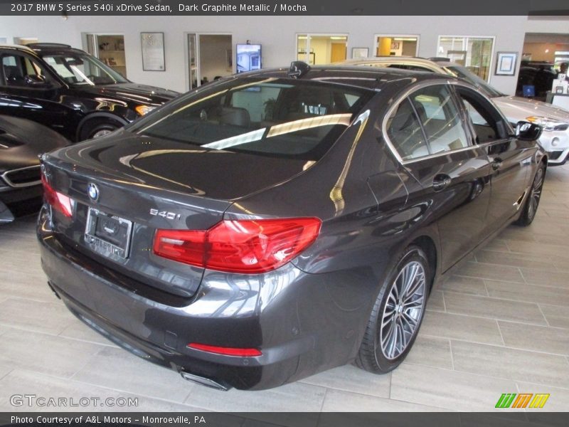 Dark Graphite Metallic / Mocha 2017 BMW 5 Series 540i xDrive Sedan
