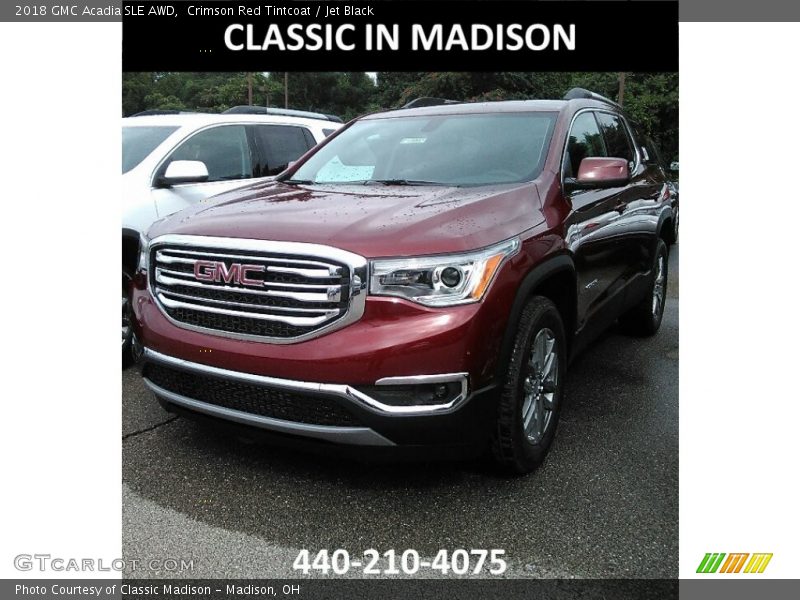 Crimson Red Tintcoat / Jet Black 2018 GMC Acadia SLE AWD