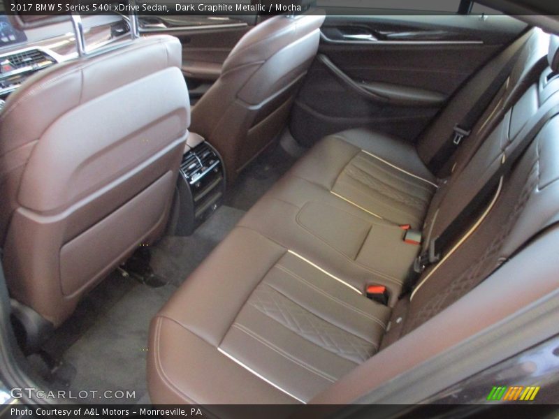 Dark Graphite Metallic / Mocha 2017 BMW 5 Series 540i xDrive Sedan