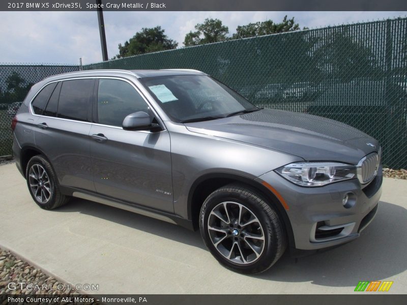 Space Gray Metallic / Black 2017 BMW X5 xDrive35i