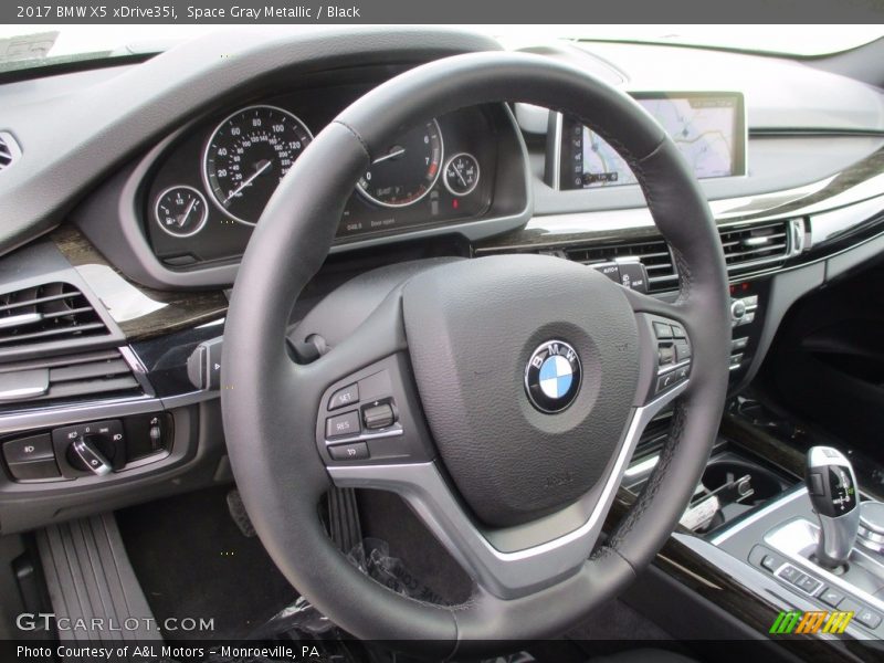 Space Gray Metallic / Black 2017 BMW X5 xDrive35i