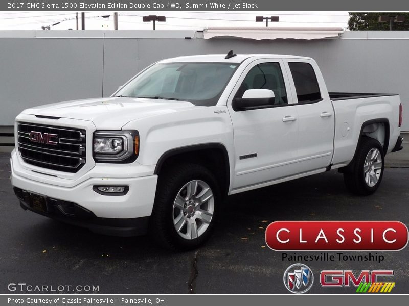 Summit White / Jet Black 2017 GMC Sierra 1500 Elevation Edition Double Cab 4WD