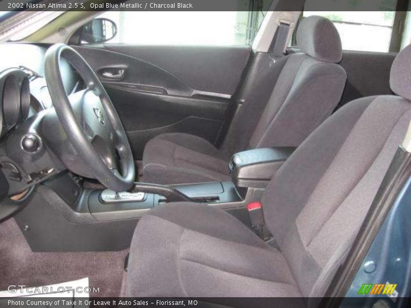 Opal Blue Metallic / Charcoal Black 2002 Nissan Altima 2.5 S