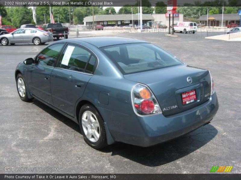 Opal Blue Metallic / Charcoal Black 2002 Nissan Altima 2.5 S