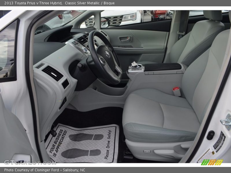 Classic Silver Metallic / Bisque 2013 Toyota Prius v Three Hybrid
