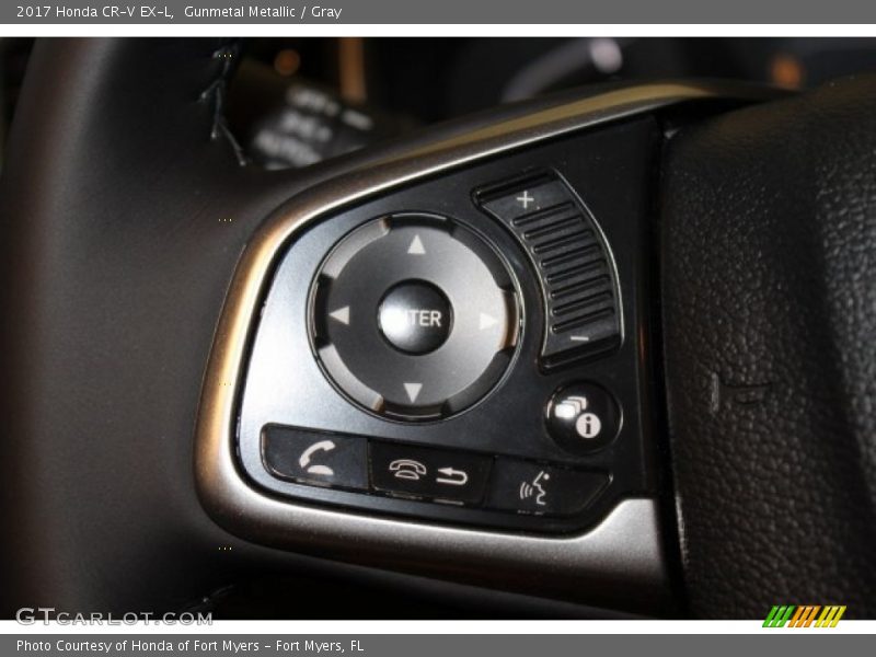 Gunmetal Metallic / Gray 2017 Honda CR-V EX-L
