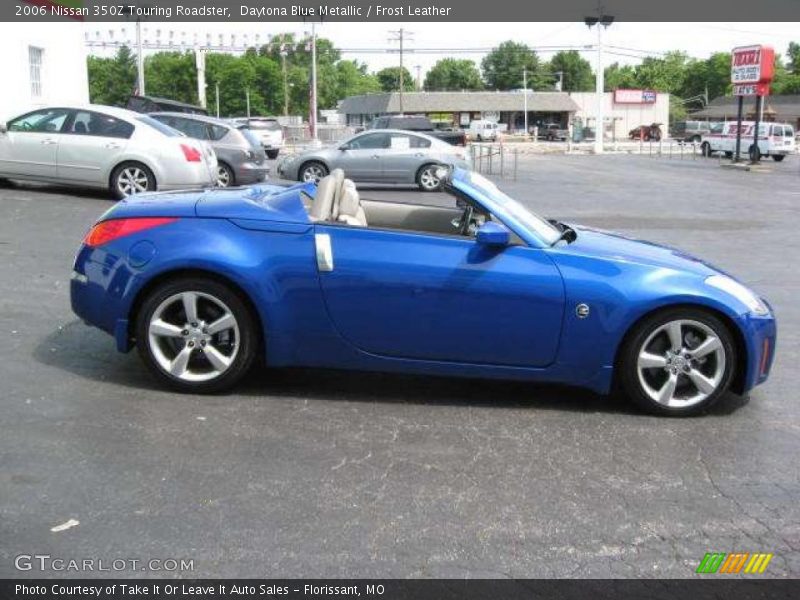 Daytona Blue Metallic / Frost Leather 2006 Nissan 350Z Touring Roadster