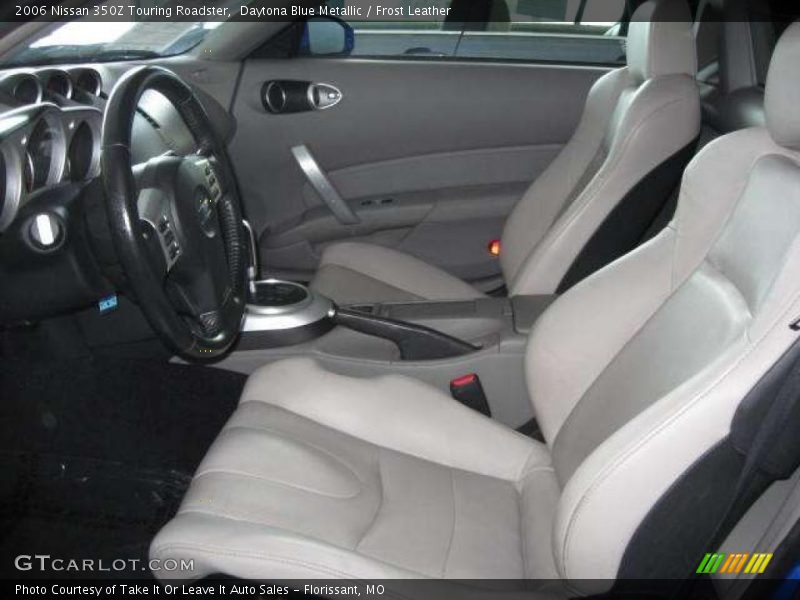 Daytona Blue Metallic / Frost Leather 2006 Nissan 350Z Touring Roadster
