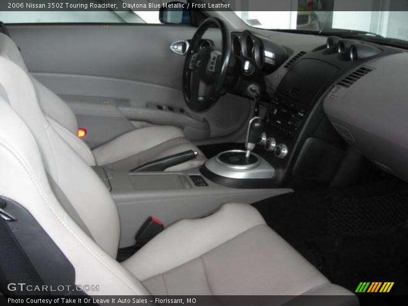 Daytona Blue Metallic / Frost Leather 2006 Nissan 350Z Touring Roadster