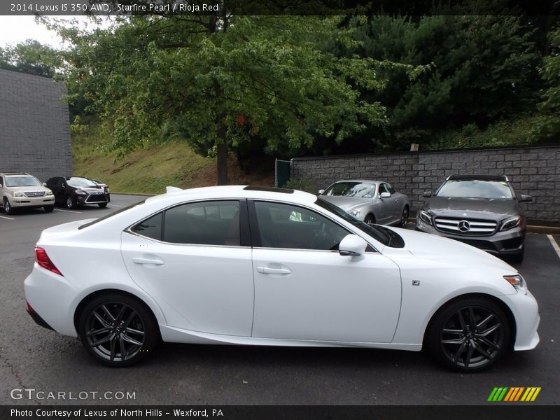 Starfire Pearl / Rioja Red 2014 Lexus IS 350 AWD