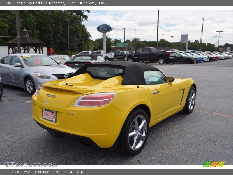 Sunburst Yellow / Black 2008 Saturn Sky Red Line Roadster