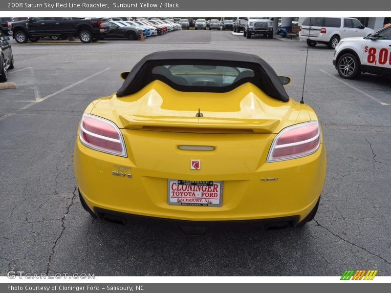 Sunburst Yellow / Black 2008 Saturn Sky Red Line Roadster