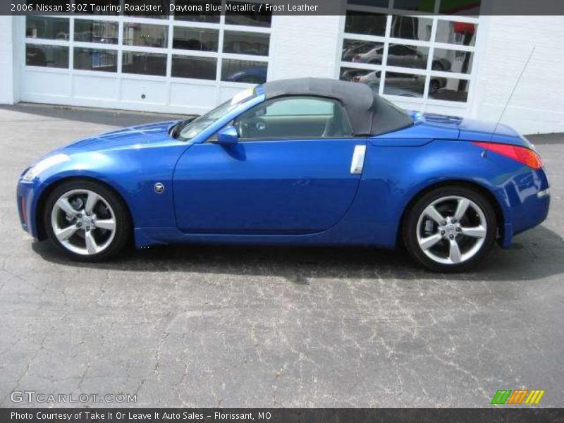 Daytona Blue Metallic / Frost Leather 2006 Nissan 350Z Touring Roadster