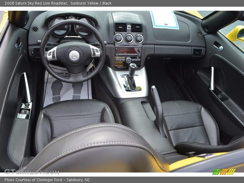 Sunburst Yellow / Black 2008 Saturn Sky Red Line Roadster