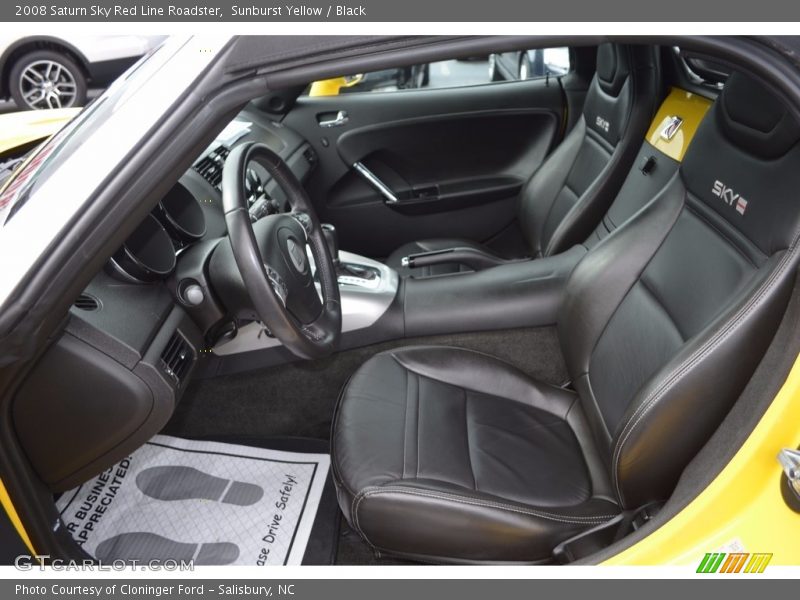 Sunburst Yellow / Black 2008 Saturn Sky Red Line Roadster