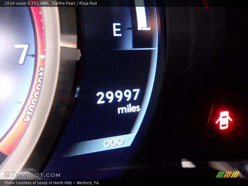 Starfire Pearl / Rioja Red 2014 Lexus IS 350 AWD