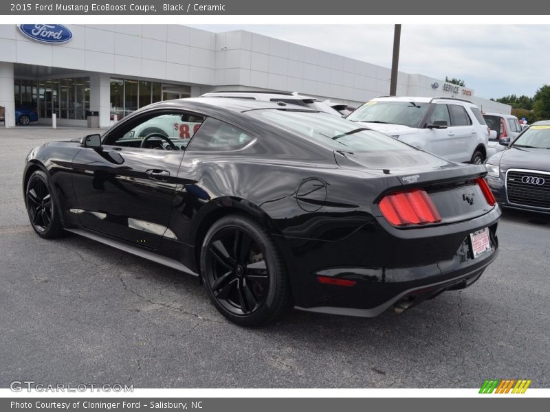Black / Ceramic 2015 Ford Mustang EcoBoost Coupe