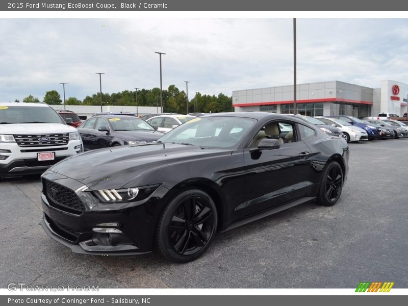 Black / Ceramic 2015 Ford Mustang EcoBoost Coupe