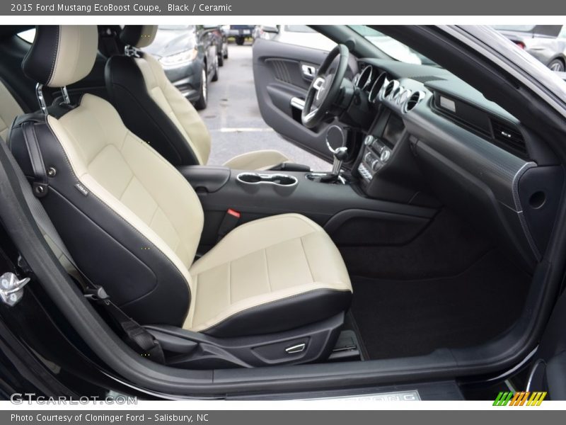 Black / Ceramic 2015 Ford Mustang EcoBoost Coupe