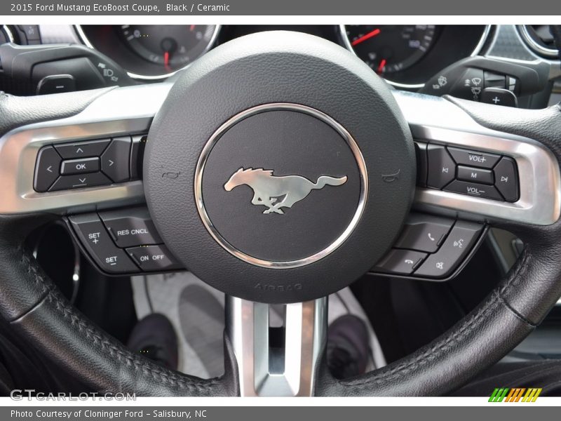 Black / Ceramic 2015 Ford Mustang EcoBoost Coupe