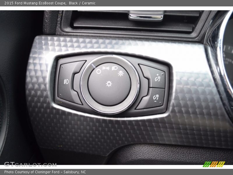 Black / Ceramic 2015 Ford Mustang EcoBoost Coupe