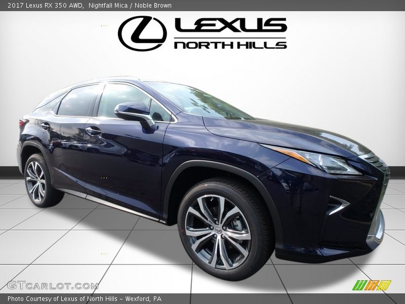 Nightfall Mica / Noble Brown 2017 Lexus RX 350 AWD