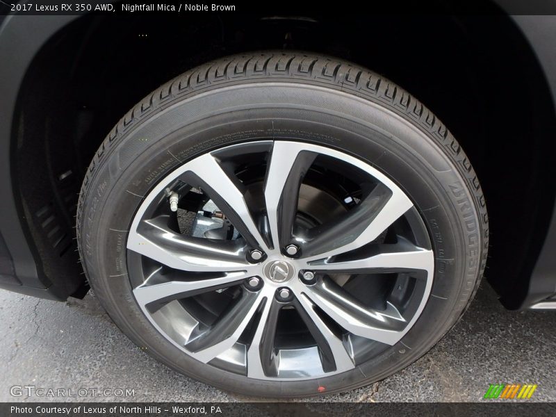 Nightfall Mica / Noble Brown 2017 Lexus RX 350 AWD