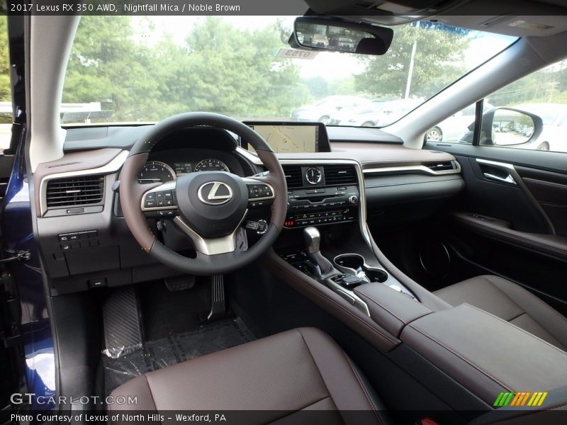 Nightfall Mica / Noble Brown 2017 Lexus RX 350 AWD