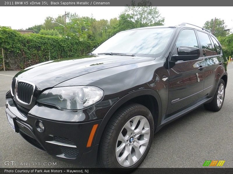 Black Sapphire Metallic / Cinnamon 2011 BMW X5 xDrive 35i