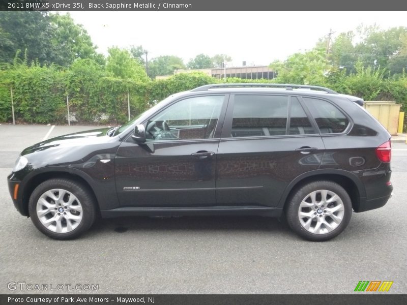Black Sapphire Metallic / Cinnamon 2011 BMW X5 xDrive 35i