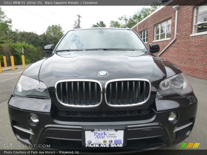 Black Sapphire Metallic / Cinnamon 2011 BMW X5 xDrive 35i
