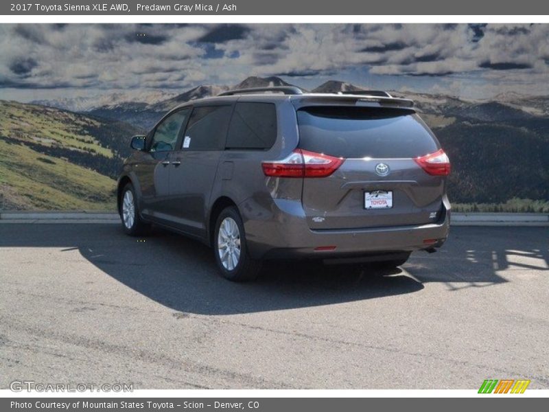 Predawn Gray Mica / Ash 2017 Toyota Sienna XLE AWD