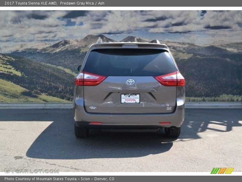 Predawn Gray Mica / Ash 2017 Toyota Sienna XLE AWD